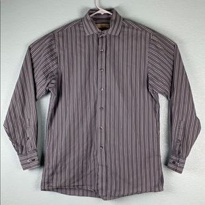 Michael Kors Striped Button Down Shirt 9PE